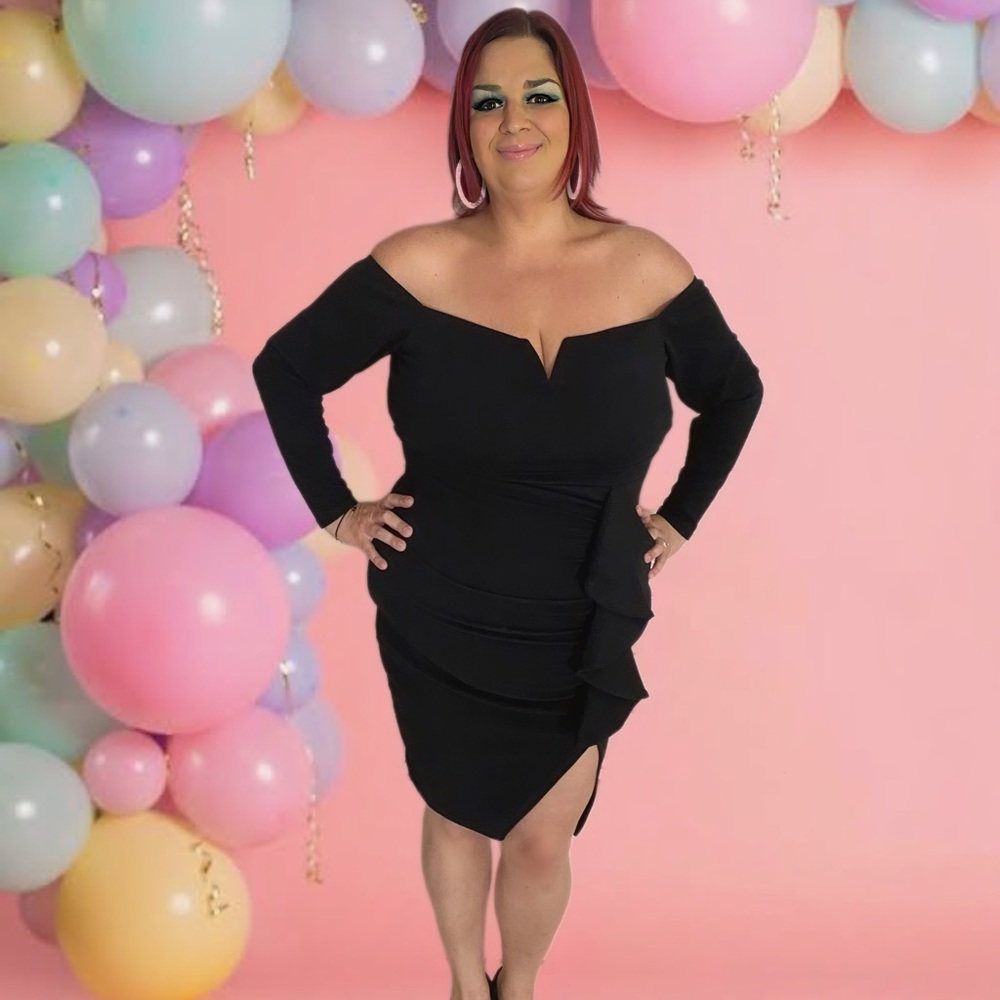 Sexy dress black size 2X